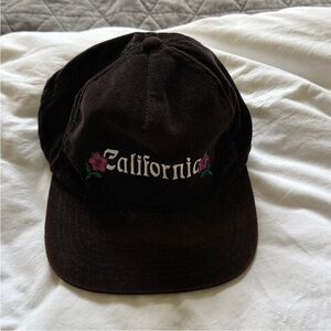 Stussy Black California Embroidered Cap